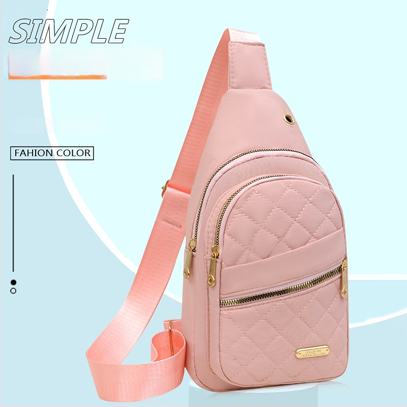 Τσάντα στήθους από Oxford ύφασμα, αναπνεόμενη και αδιάβροχη, με σχέδιο γράμματα, επένδυση πολυεστέρα, κυκλοφόρησε άνοιξη 2025