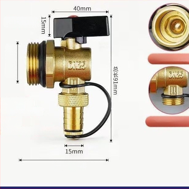 Ventil na vypúšťanie z rozdeľovača podlahového vykurovania – mosadz, EU CE certifikácia, Značka: Iná