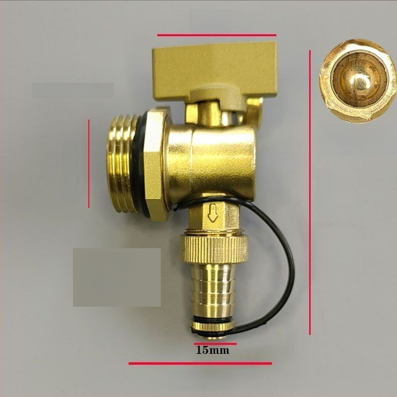 Ventil na vypúšťanie z rozdeľovača podlahového vykurovania – mosadz, EU CE certifikácia, Značka: Iná