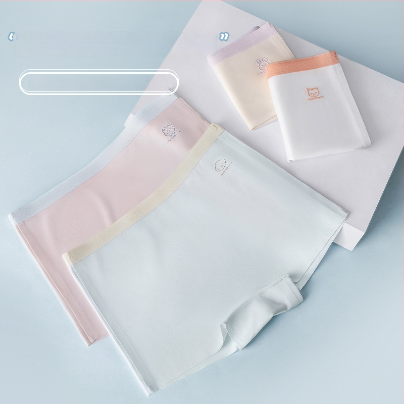 Lenjerie intimă pentru fetițe, fără cusături, din ice silk, Class A, vara 2024, pentru 3–8 ani