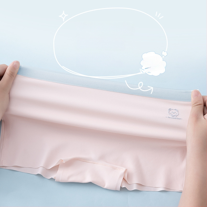 Lenjerie intimă pentru fetițe, fără cusături, din ice silk, Class A, vara 2024, pentru 3–8 ani