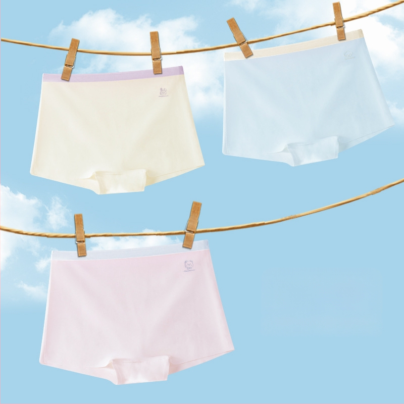 Lenjerie intimă pentru fetițe, fără cusături, din ice silk, Class A, vara 2024, pentru 3–8 ani