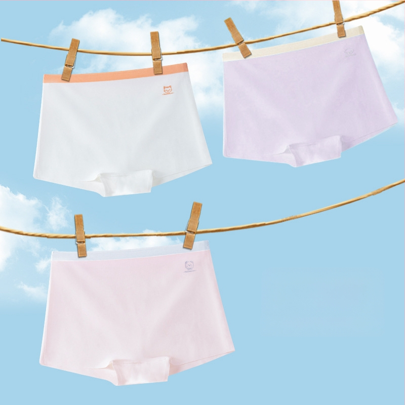 Lenjerie intimă pentru fetițe, fără cusături, din ice silk, Class A, vara 2024, pentru 3–8 ani