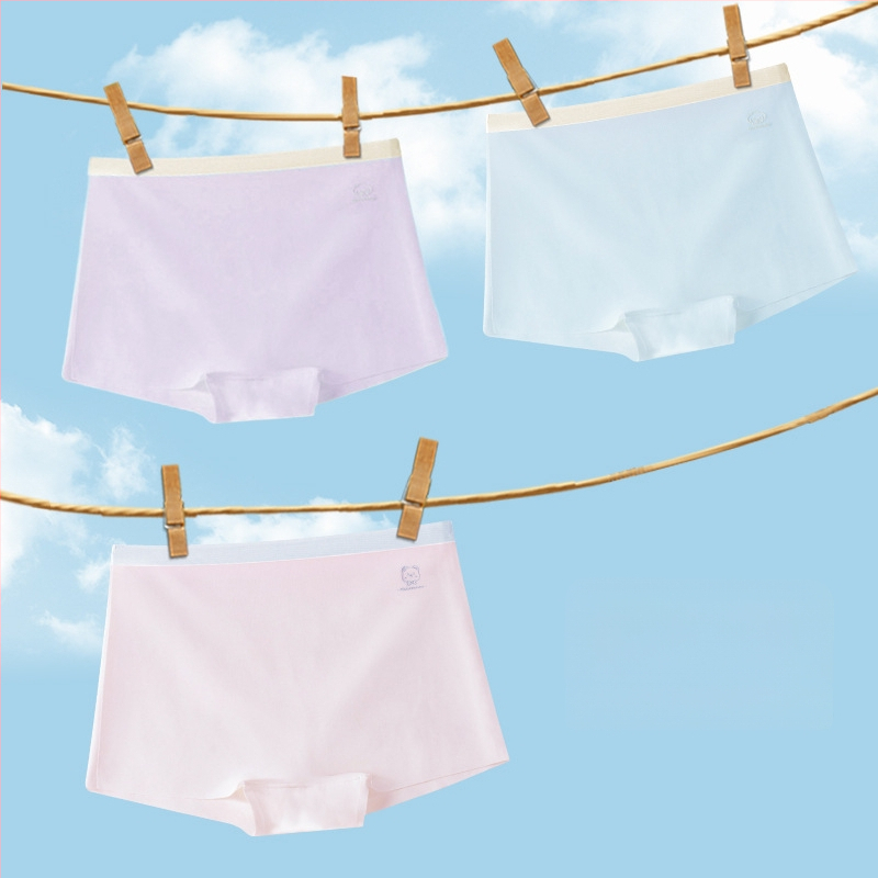 Lenjerie intimă pentru fetițe, fără cusături, din ice silk, Class A, vara 2024, pentru 3–8 ani