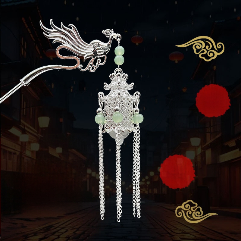 Clip de păr din aliaj, stil național, design geometric, placare electrolitică, ambalaj individual, lansare iarna 2025