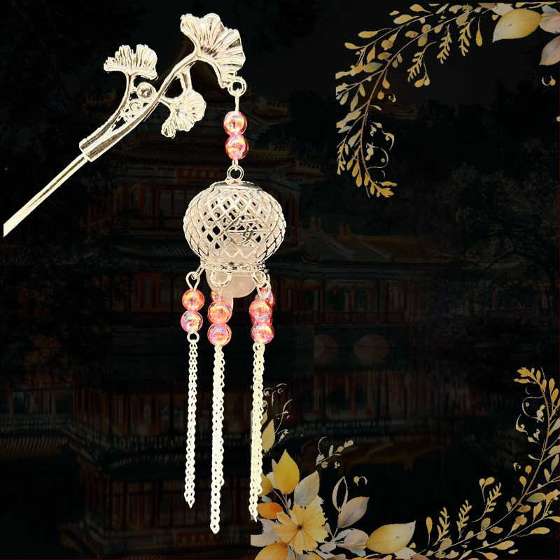 Clip de păr din aliaj, stil național, design geometric, placare electrolitică, ambalaj individual, lansare iarna 2025