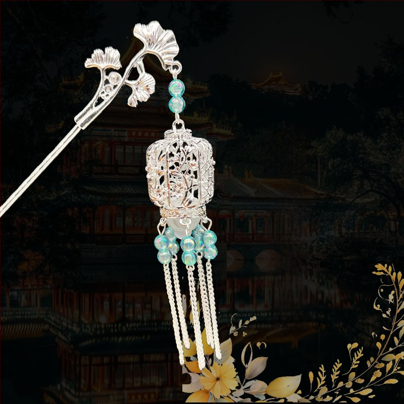 Clip de păr din aliaj, stil național, design geometric, placare electrolitică, ambalaj individual, lansare iarna 2025