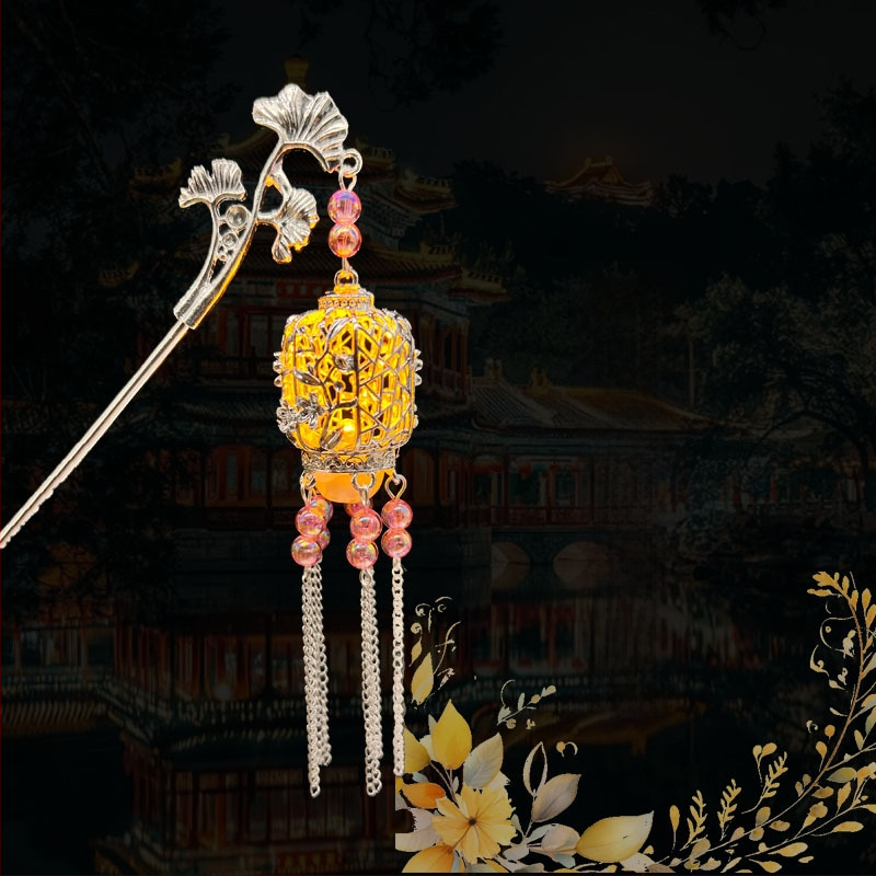 Clip de păr din aliaj, stil național, design geometric, placare electrolitică, ambalaj individual, lansare iarna 2025