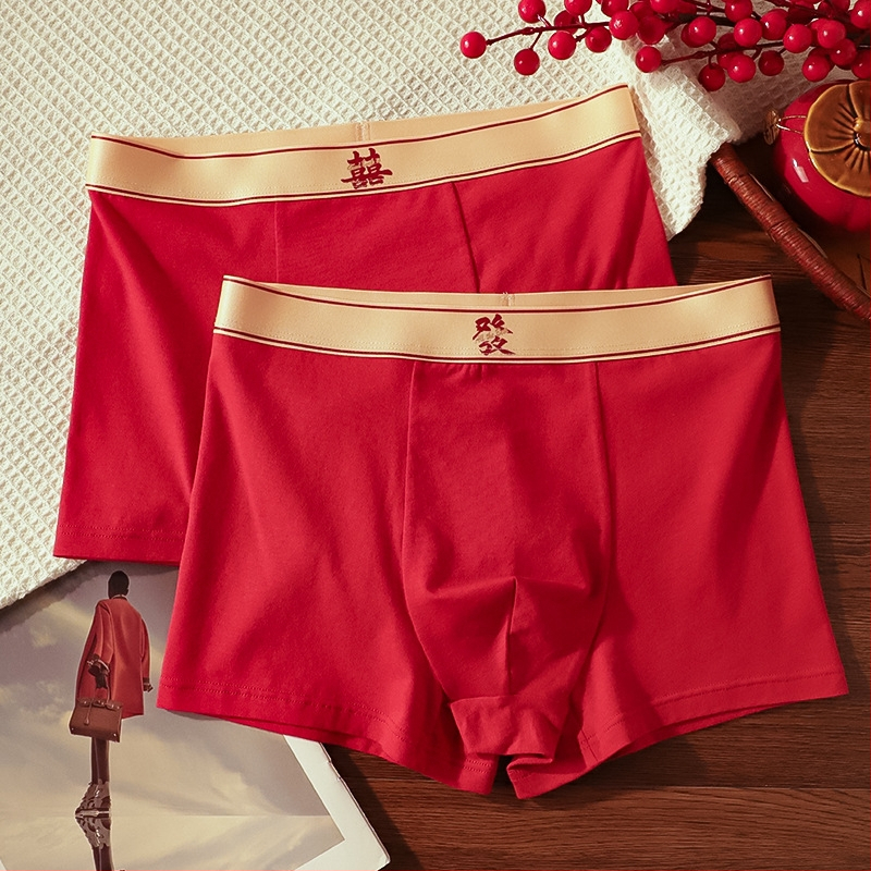 Plusz méretű férfi boxeralsók, 2 darabos készlet, varrás nélküli, lélegző pamutanyag, középmagas derék