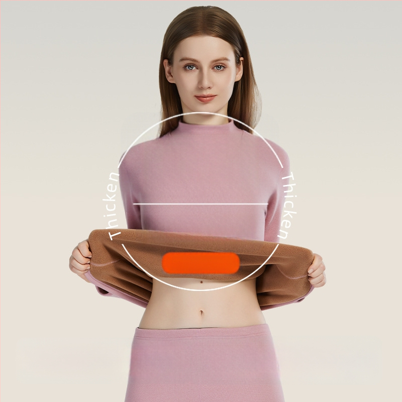 Set termic unisex din lambswool, grosime 420 g, antibacterian, țesătură dublă, cu glugă