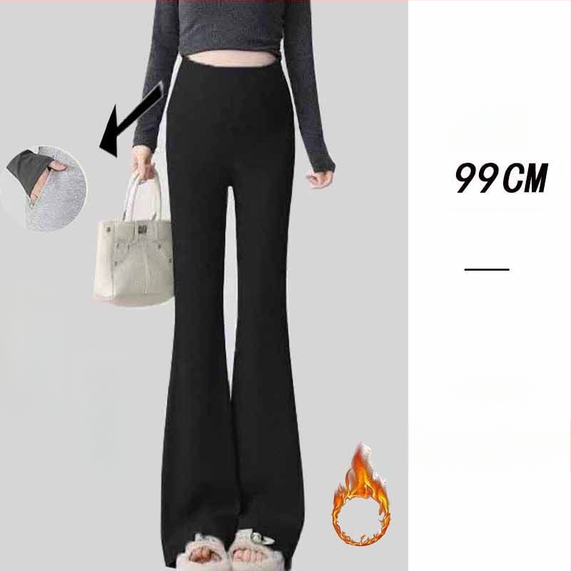 Παντελόνια εγκυμοσύνης σε κορεατικό στιλ, υψηλή μέση, μικροελαστικότητα, γραμμή Bell-Bottom για διαμόρφωση ποδιών, ύφασμα μίξης πολυεστέρα-βισκόζη (50–70% πολυεστέρα, <30% βισκόζη)