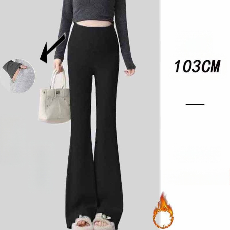 Παντελόνια εγκυμοσύνης σε κορεατικό στιλ, υψηλή μέση, μικροελαστικότητα, γραμμή Bell-Bottom για διαμόρφωση ποδιών, ύφασμα μίξης πολυεστέρα-βισκόζη (50–70% πολυεστέρα, <30% βισκόζη)