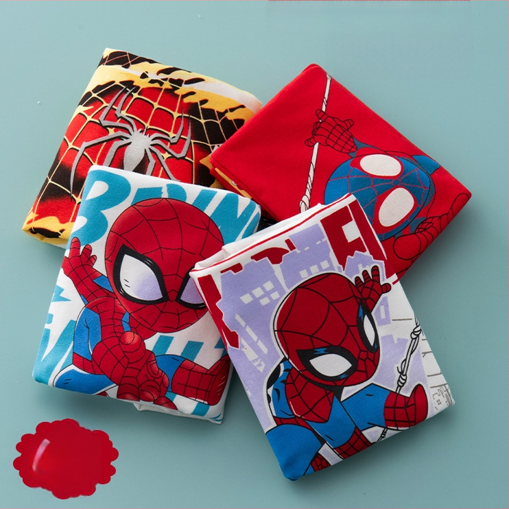 Chiloți pentru copii din bumbac cu imprimeu animație, 95% bumbac + 5% elastan, pentru copii peste 8 ani