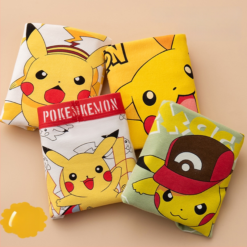 Chiloți pentru copii din bumbac cu imprimeu animație, 95% bumbac + 5% elastan, pentru copii peste 8 ani