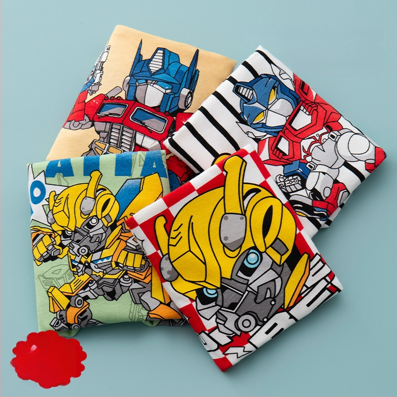 Chiloți pentru copii din bumbac cu imprimeu animație, 95% bumbac + 5% elastan, pentru copii peste 8 ani