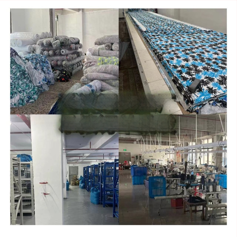 Muške plažne šorceve, opušten kroj, otisak, poliester 90–95%, 150 g