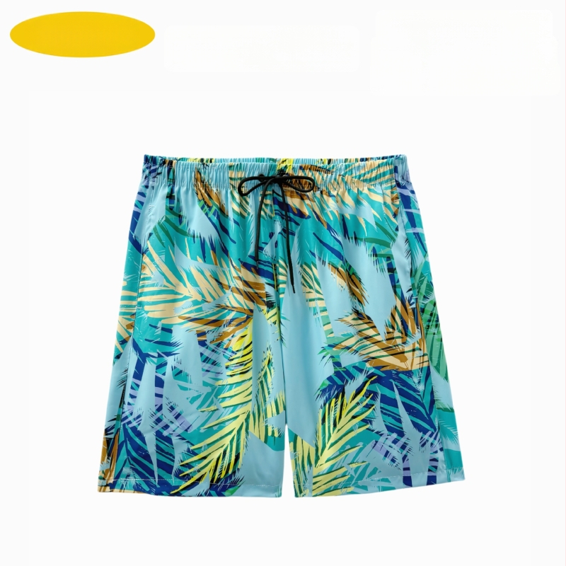 Muške plažne šorceve, opušten kroj, otisak, poliester 90–95%, 150 g