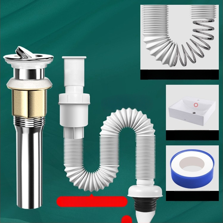 Odtok pre umývadlo s proti zápachu – PVC, model WD-XS171-20, menovitý tlak 1, prevádzková teplota 60°C, priama montáž