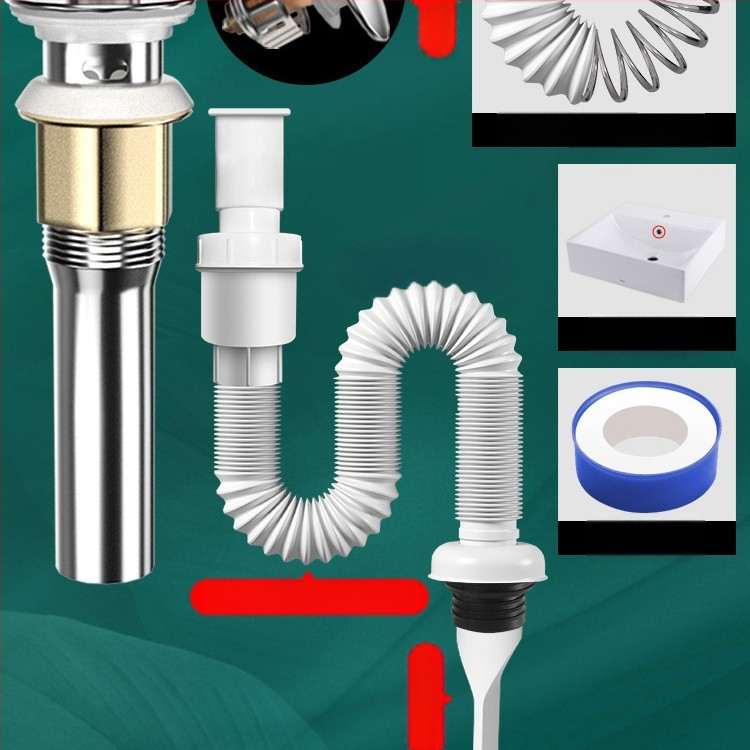 Odtok pre umývadlo s proti zápachu – PVC, model WD-XS171-20, menovitý tlak 1, prevádzková teplota 60°C, priama montáž
