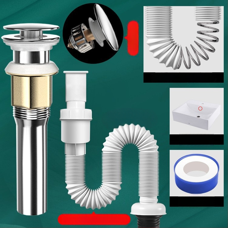 Odtok pre umývadlo s proti zápachu – PVC, model WD-XS171-20, menovitý tlak 1, prevádzková teplota 60°C, priama montáž