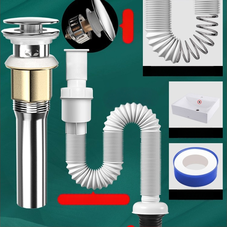 Odtok pre umývadlo s proti zápachu – PVC, model WD-XS171-20, menovitý tlak 1, prevádzková teplota 60°C, priama montáž