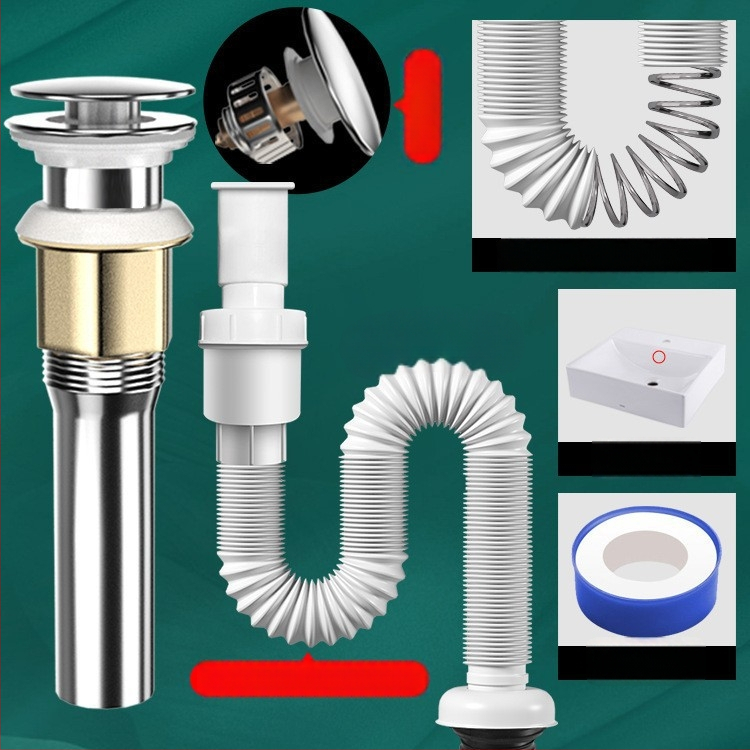 Odtok pre umývadlo s proti zápachu – PVC, model WD-XS171-20, menovitý tlak 1, prevádzková teplota 60°C, priama montáž