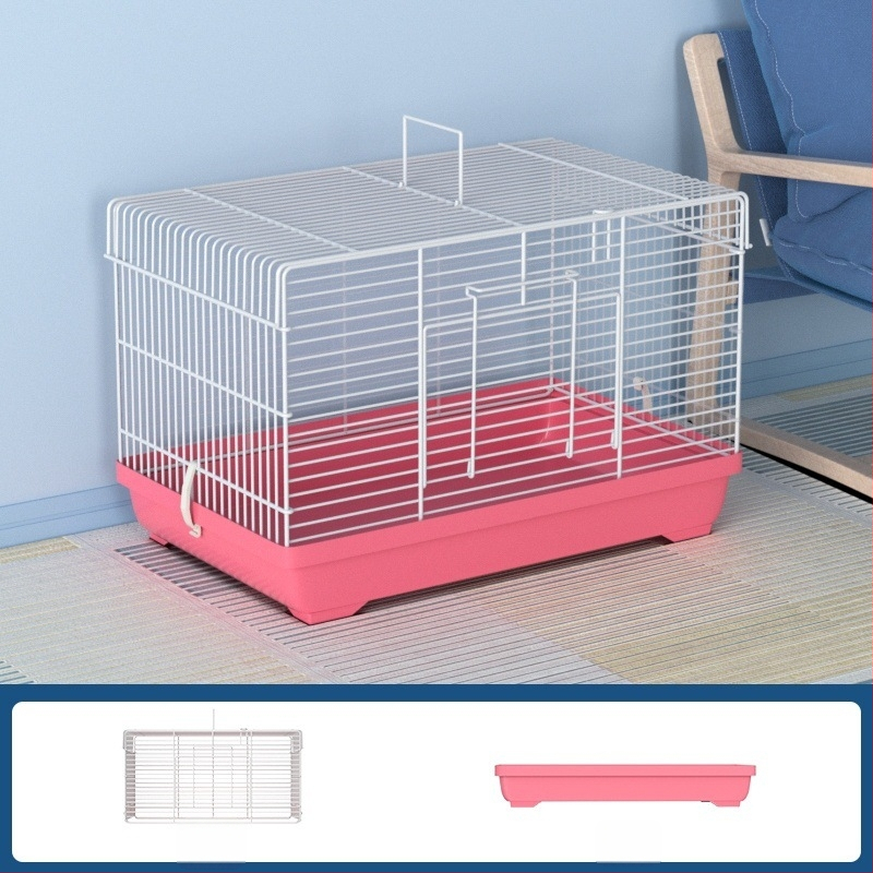 Клетка за хамстери с разглобяем разделител – метална, стил на вила, модулен комплект