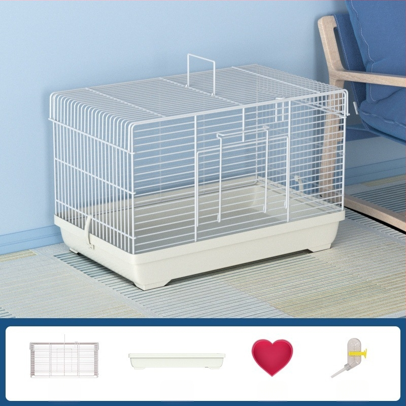 Клетка за хамстери с разглобяем разделител – метална, стил на вила, модулен комплект