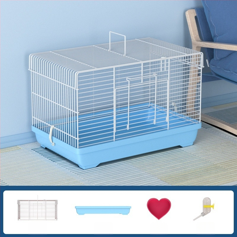 Клетка за хамстери с разглобяем разделител – метална, стил на вила, модулен комплект