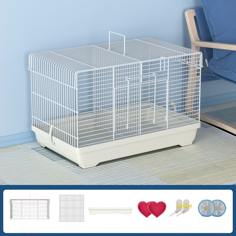 Клетка за хамстери с разглобяем разделител – метална, стил на вила, модулен комплект