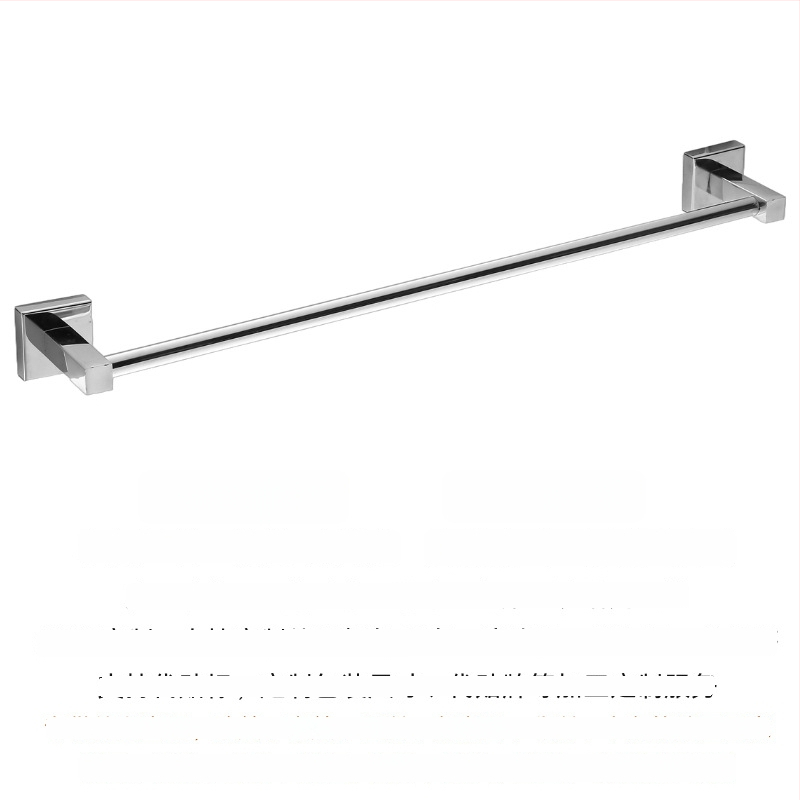 304 rozsdamentes acél törölközőtartó, falra szerelhető, egylábu vagy kettős rúddal, polírozott felület, 2 rétegű tárolás