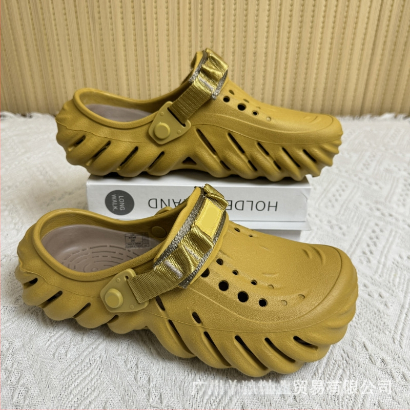 Sandale pentru bărbați — partea superioară și talpa din EVA, rezistente la uzură, pentru patru sezoane, încălțăminte casual outdoor, tehnologie talpă din viscoză