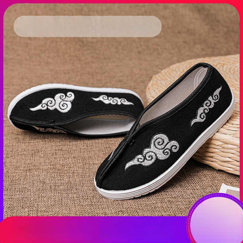 Dječje cipele u tradicionalnom kineskom stilu, izvešene, ručno tkane platnene cipele s mekim ravnim potplatom, unisex