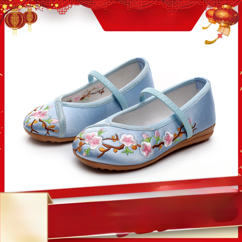 Dječje cipele u tradicionalnom kineskom stilu, izvešene, ručno tkane platnene cipele s mekim ravnim potplatom, unisex