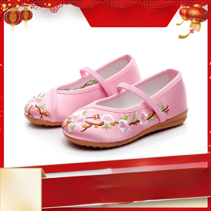 Dječje cipele u tradicionalnom kineskom stilu, izvešene, ručno tkane platnene cipele s mekim ravnim potplatom, unisex