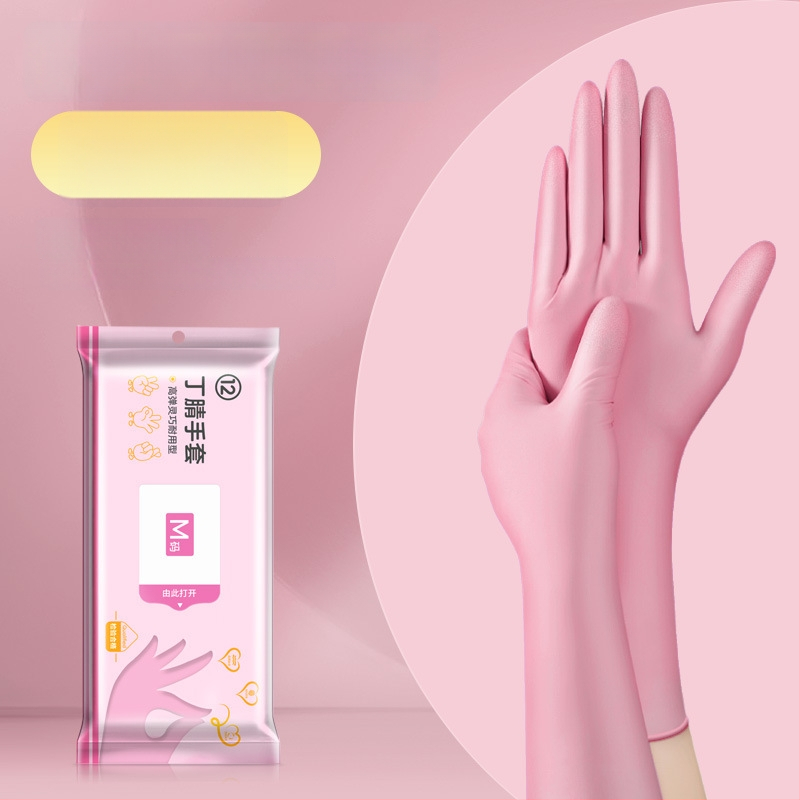 Γάντια μιας χρήσης για πλύσιμο πιάτων - λατέξ, κανονικό πάχος, μήκος 28 εκ, μάρκα Qiaofeng