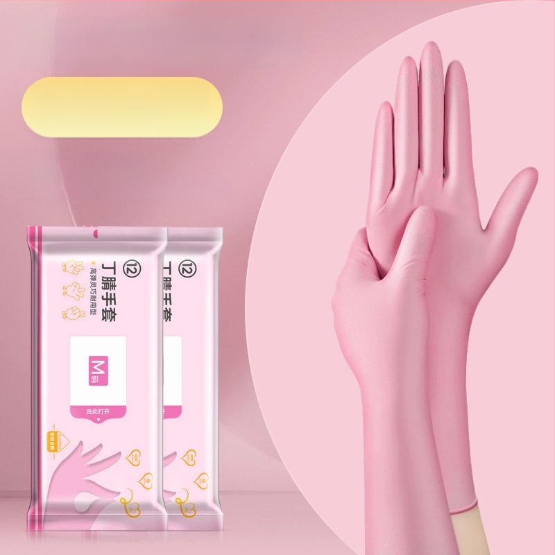 Γάντια μιας χρήσης για πλύσιμο πιάτων - λατέξ, κανονικό πάχος, μήκος 28 εκ, μάρκα Qiaofeng