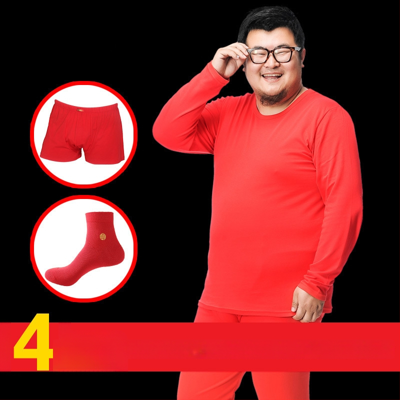 Set de lenjerie termică pentru bărbați, 100% bumbac — călduros pulover cu guler rotund, mâneci lungi și pantaloni, țesătură de greutate medie 181–200 g/m2