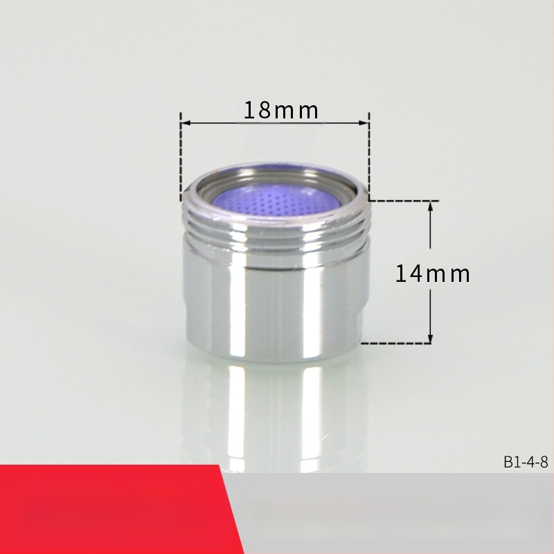 Aerátor na kohútik s filtrom — úspora vody, meď, elektroplating povrch, jednorukové ovládanie, nominálny tlak 1.6 MPa, prevádzková teplota 120°C, montáž vnútorná a vonkajšia