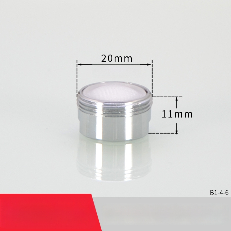 Aerátor na kohútik s filtrom — úspora vody, meď, elektroplating povrch, jednorukové ovládanie, nominálny tlak 1.6 MPa, prevádzková teplota 120°C, montáž vnútorná a vonkajšia