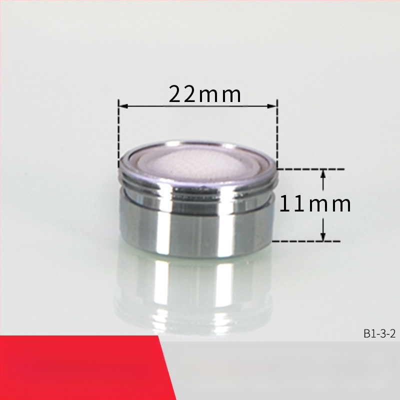 Aerátor na kohútik s filtrom — úspora vody, meď, elektroplating povrch, jednorukové ovládanie, nominálny tlak 1.6 MPa, prevádzková teplota 120°C, montáž vnútorná a vonkajšia