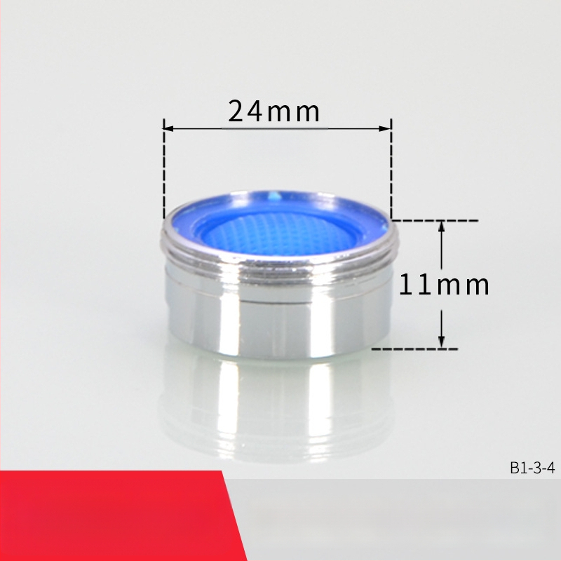 Aerátor na kohútik s filtrom — úspora vody, meď, elektroplating povrch, jednorukové ovládanie, nominálny tlak 1.6 MPa, prevádzková teplota 120°C, montáž vnútorná a vonkajšia
