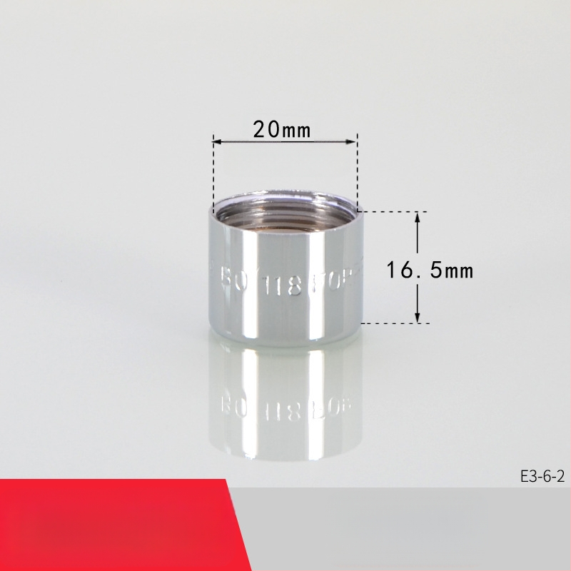 Aerátor na kohútik s filtrom — úspora vody, meď, elektroplating povrch, jednorukové ovládanie, nominálny tlak 1.6 MPa, prevádzková teplota 120°C, montáž vnútorná a vonkajšia