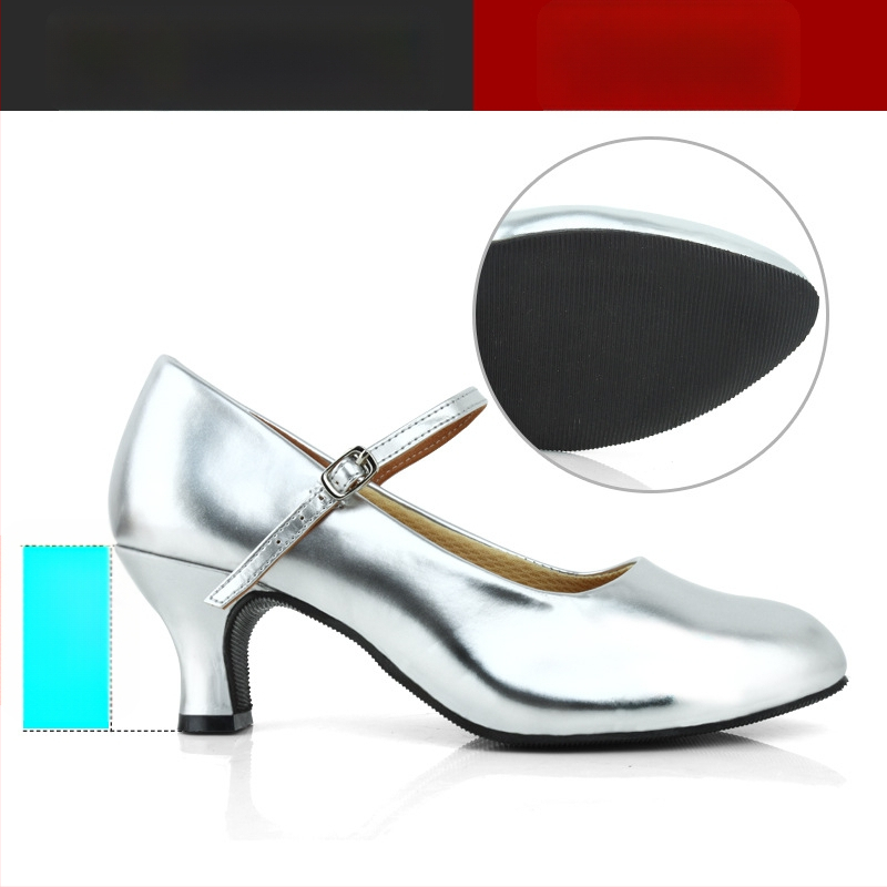 Ženske latino plesne cipele, srednja peta, mek đon, moderan profesionalni dizajn, Sartre Saiwei