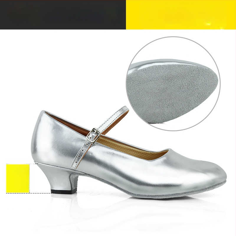 Ženske latino plesne cipele, srednja peta, mek đon, moderan profesionalni dizajn, Sartre Saiwei