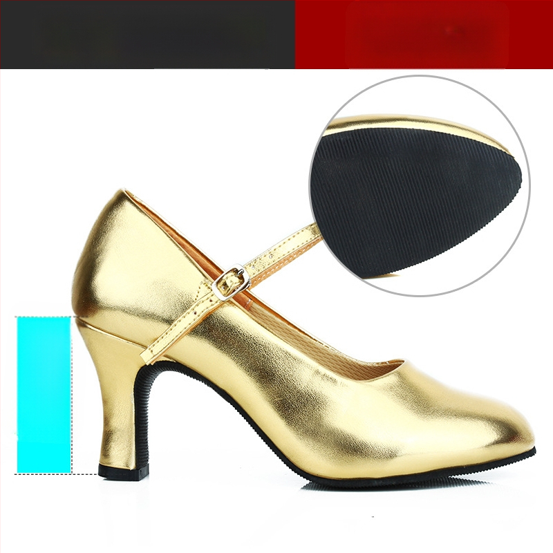 Ženske latino plesne cipele, srednja peta, mek đon, moderan profesionalni dizajn, Sartre Saiwei