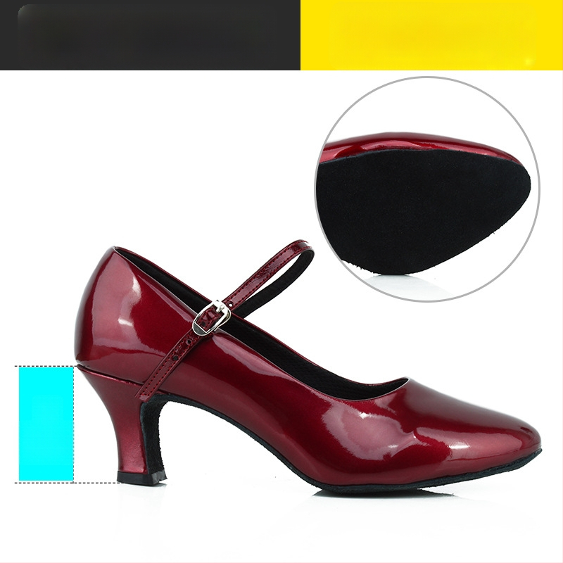 Ženske latino plesne cipele, srednja peta, mek đon, moderan profesionalni dizajn, Sartre Saiwei