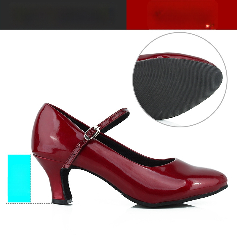 Ženske latino plesne cipele, srednja peta, mek đon, moderan profesionalni dizajn, Sartre Saiwei