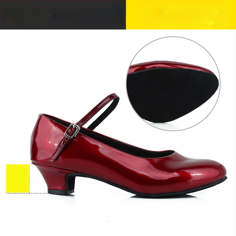 Ženske latino plesne cipele, srednja peta, mek đon, moderan profesionalni dizajn, Sartre Saiwei