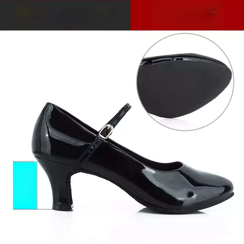 Ženske latino plesne cipele, srednja peta, mek đon, moderan profesionalni dizajn, Sartre Saiwei
